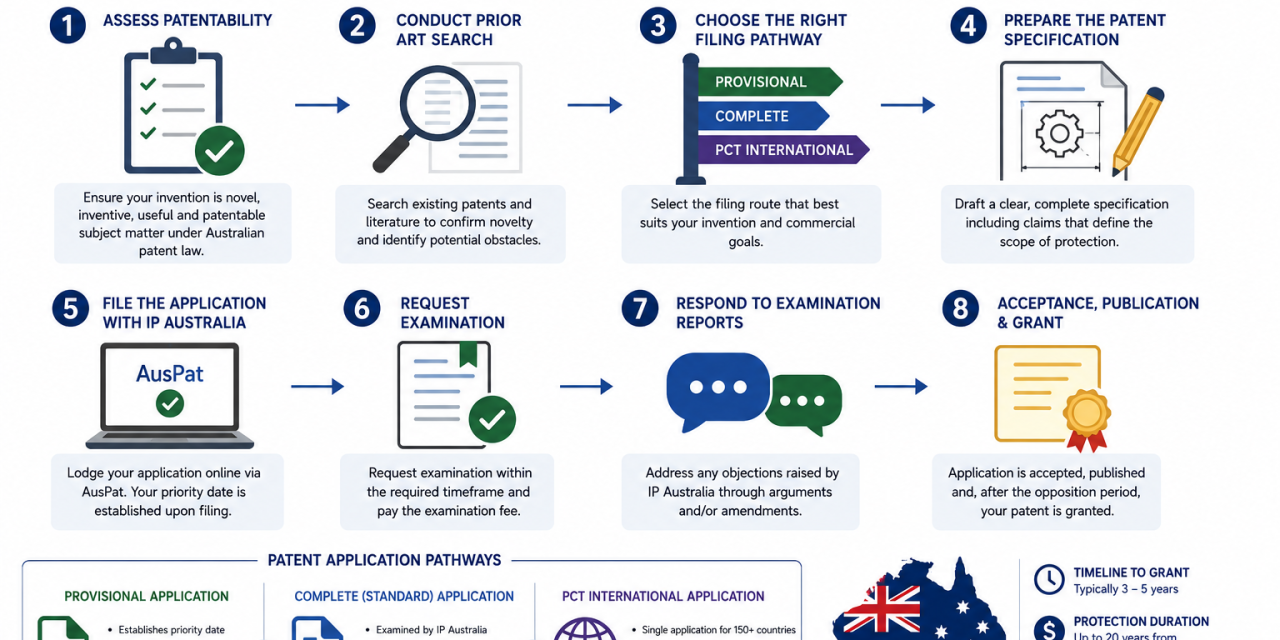 How to File a Patent in Australia: Step-by-Step Guide 2026